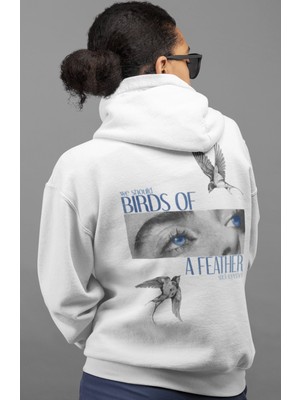 Sevbano Billie Eilish Şarkıcı Sırt Baskılı Unisex Oversize Penye Hoodie