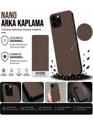 Astakos Vivo X200 Ultra Uyumlu H3305 Deri Açık Kahve Serisi 3m Arka Kaplama