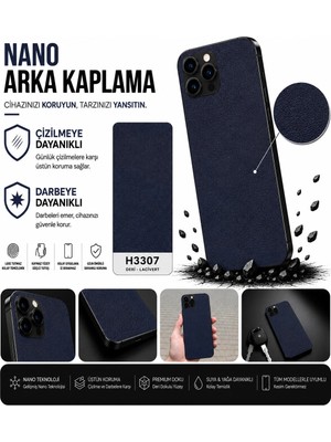 Astakos Vivo X200 Ultra Uyumlu H3307 Deri Lacivert Serisi 3m Arka Kaplama