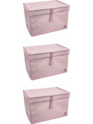 MiraLive Çok Amaçlı Düzenleyici Kutu Organizer Cırt Cırtlı Hurç Mega Plus Boy 40CM x 30CM x 70CM (3 Adet)