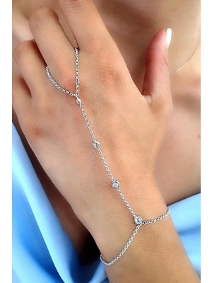 Ose Shop Zirkon Taş Detaylı 925 Ayar Gümüş Şahmeran