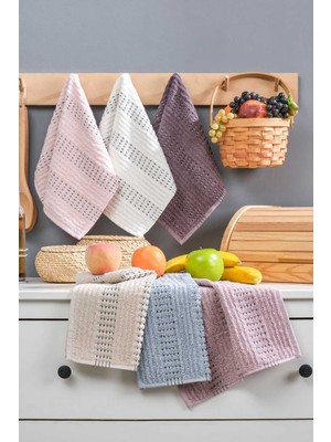 Mira Home 6’lı Soft Touch Mutfak Pamuklu Havlu Seti 30X45 cm