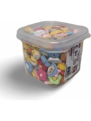 Asil Acar Home Plastik Mini Aksesuar Silikon 300'LÜ