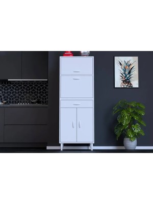 Vivense Oslo Çok Amaçlı Mutfak Dolabı, 2 Kapaklı, 56 cm
