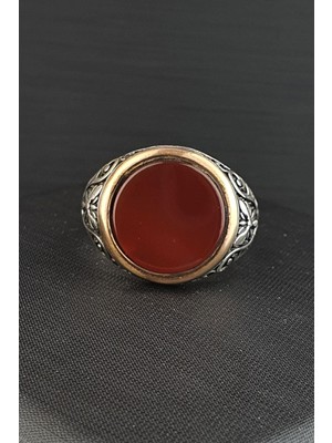 Ose Shop Akik Taşlı 925 Ayar Gümüş Erkek Yüzük