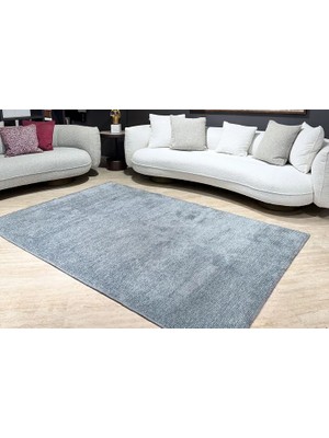 Vivense Konya Modern Çizgili Salon Halısı, Mavi, 270X370