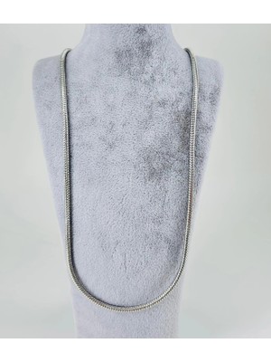 Rodyum Çelik Erkek Kolye 60 cm - EKL0022