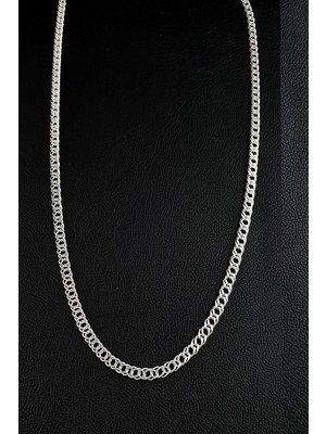Ose Shop 925AYAR Gümüş Bismark Italyan Erkek Zincir Kolye