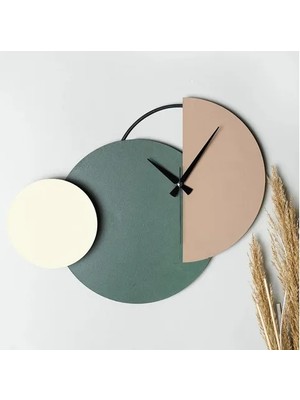 Vivense Mateen Metal Dekoratif Duvar Saati, 47-31 cm