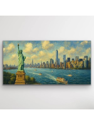 Youday Accessories Özgürlük Heykeli Kanvas Tablo 60X120CM