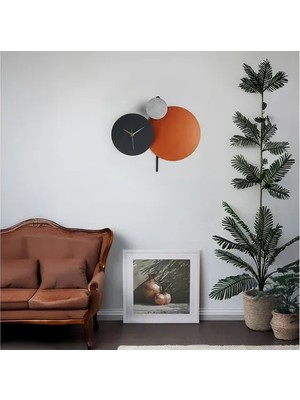 Vivense Pavimento Hand Made Metal Duvar Saati, 48X44 cm