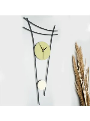 Vivense Heit Metal Dekoratif Duvar Saati, 73-34 cm