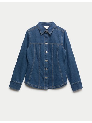 Marks & Spencer Pamuklu Denim Gömlek