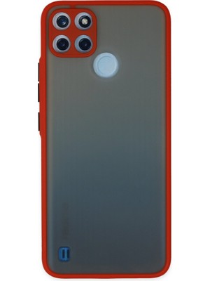 Fırsatkolik Realme C21Y Kılıf Montreal Silikon Kapak - Kırmızı