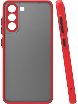 Fırsatkolik Galaxy S21 Fe Kılıf Montreal Silikon Kapak - Kırmızı