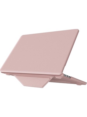 Fırsatkolik Macbook Air 15 2024 Macbook Deri Kapak - Pembe