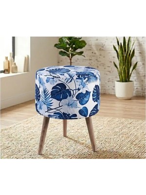 Vivense Pufy Blue Puf, Ahşap Ayak