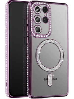 Fırsatkolik Joko Samsung Galaxy S26 Ultra Joke Simli Magneticsafe Kılıf - Derin Mor