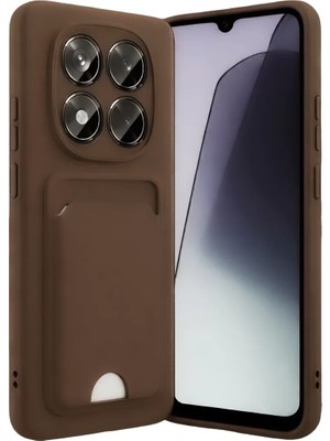 Fırsatkolik Mey Ithalat®   Redmi Note 15 4g Kelvin Kartvizitli Silikon - Kahverengi