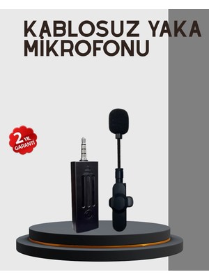 Fırsatkolik Mey Ithalat® 20 Metre Menzilli Kablosuz Yaka Mikrofonu Gürültü Engelleyici