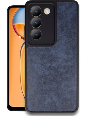 Fırsatkolik V30 Lite 4g Kılıf Aras Deri Kapak - Lacivert