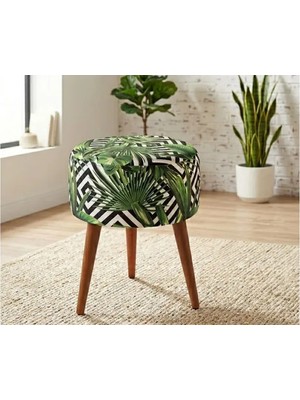 Vivense Pufy Palm Puf, Ahşap Ayak