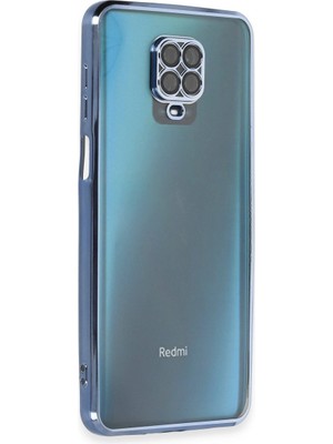 Fırsatkolik Xiaomi Redmi Note 9 Pro Kılıf Razer Lensli Silikon - Açık Mavi
