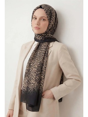 Silk Home Leopar Desen Pamuklu Sütlü Kahve 90X200 Soft Şal
