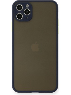 Fırsatkolik iPhone 11 Pro Max Kılıf Montreal Silikon Kapak - Lacivert
