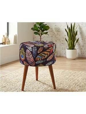 Vivense Pufy Soft Puf, Ahşap Ayak