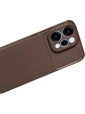 Fırsatkolik Mey Ithalat®   Reno 15 Auto Focus Karbon Kapak - Kahverengi