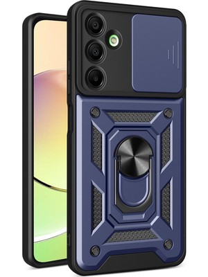 Fırsatkolik Galaxy A26 Kılıf Pars Lens Yüzüklü Silikon - Lacivert