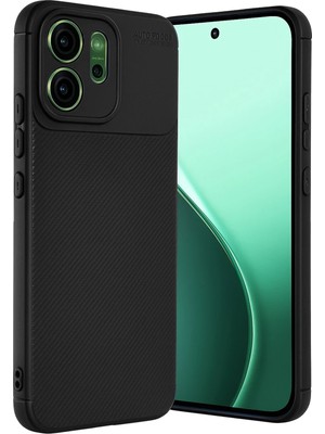 Fırsatkolik Mey Ithalat®   Reno 14 Auto Focus Karbon Kapak - Siyah