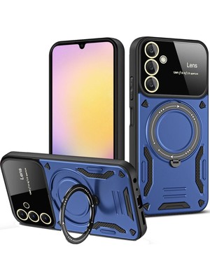 Fırsatkolik Mey Ithalat®  Samsung Galaxy A05S Kılıf Joy Lens Standlı Kapak - Lacivert