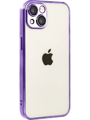 Fırsatkolik Mey Ithalat®   iPhone 15  Lensli Silikon - Mor