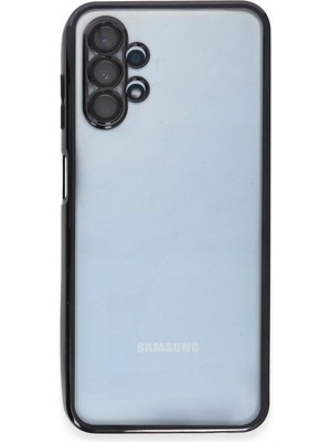 Fırsatkolik Mey Ithalat®  Samsung Galaxy A13 4g Kılıf  Lensli Silikon - Siyah