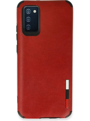 Fırsatkolik Mey Ithalat®  Samsung Galaxy A03S Kılıf Loop Deri Silikon - Kırmızı