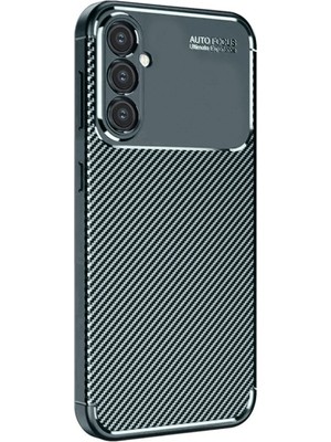 Fırsatkolik Mey Ithalat®  Samsung Galaxy S24 Fe Kılıf Auto Focus Karbon Kapak - Koyu Yeşil