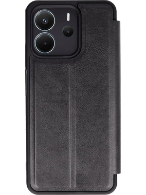 Fırsatkolik Mey Ithalat®   Redmi Note 14 4g Kılıf Flip Cover - Siyah