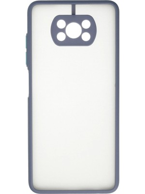Fırsatkolik Mey Ithalat®   Pocophone X3 Kılıf Montreal Silikon Kapak - Gri
