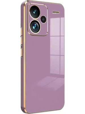 Fırsatkolik Mey Ithalat®   Redmi Note 13 Pro Plus Kılıf Volet Silikon - Mor