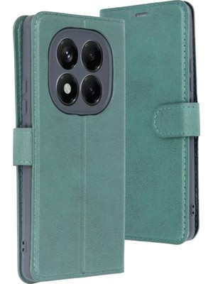 Fırsatkolik Mey Ithalat®   Redmi Note 15 Pro 5g Trend S Plus Kapaklı Kılıf - Yeşil