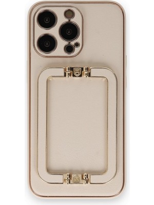 Fırsatkolik iPhone 14 Pro Kılıf Coco Elit Kapak - Gold