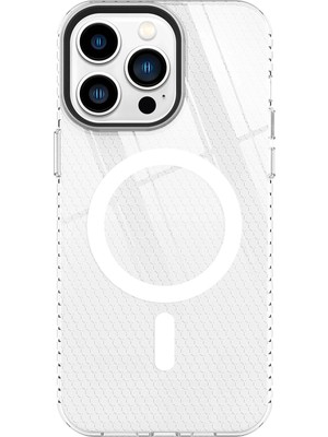 Fırsatkolik Mey Ithalat®   iPhone 14 Pro Kılıf Beta Magneticsafe Silikon - Şeffaf