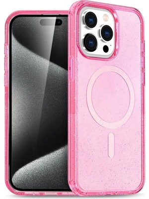 Fırsatkolik Mey Ithalat®   iPhone 14 Pro Max Kılıf Star Magsafe Kapak - Pembe