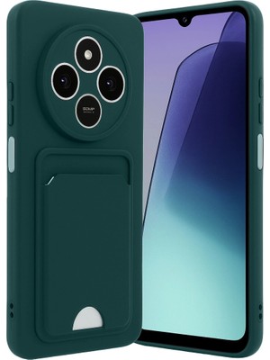 Fırsatkolik Xiaomi Redmi 14C Kelvin Kartvizitli Silikon - Koyu Yeşil