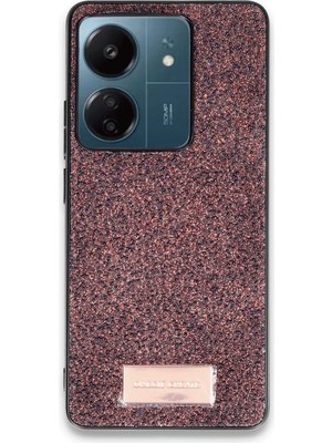 Fırsatkolik Mey Ithalat®   Redmi 13C Bright Simli Kapak - Derin Mor