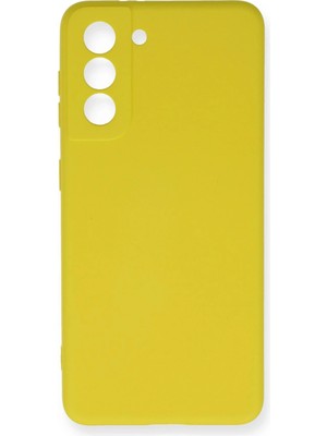 Fırsatkolik Mey Ithalat®  Samsung Galaxy S21 Fe Kılıf Nano Içi Kadife Silikon - Sarı