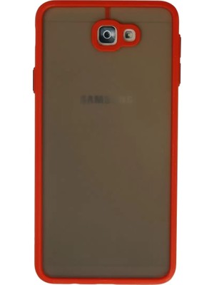 Fırsatkolik Mey Ithalat®  Samsung Galaxy J7 Prime Kılıf Montreal Silikon Kapak - Kırmızı