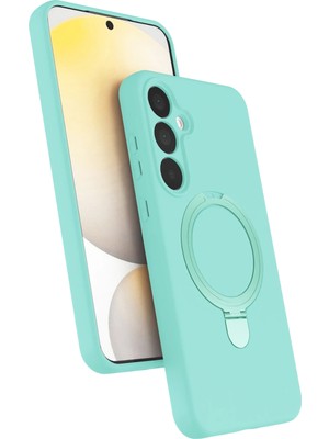Fırsatkolik Mey Ithalat®  Samsung Galaxy A25 5g Regal Magsafe Standlı Kapak - Su Yeşili